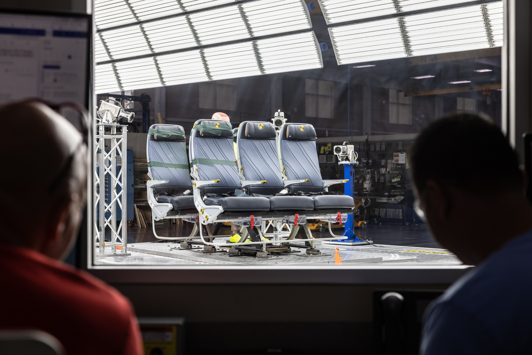 Aerospace manufacturing crew portrait