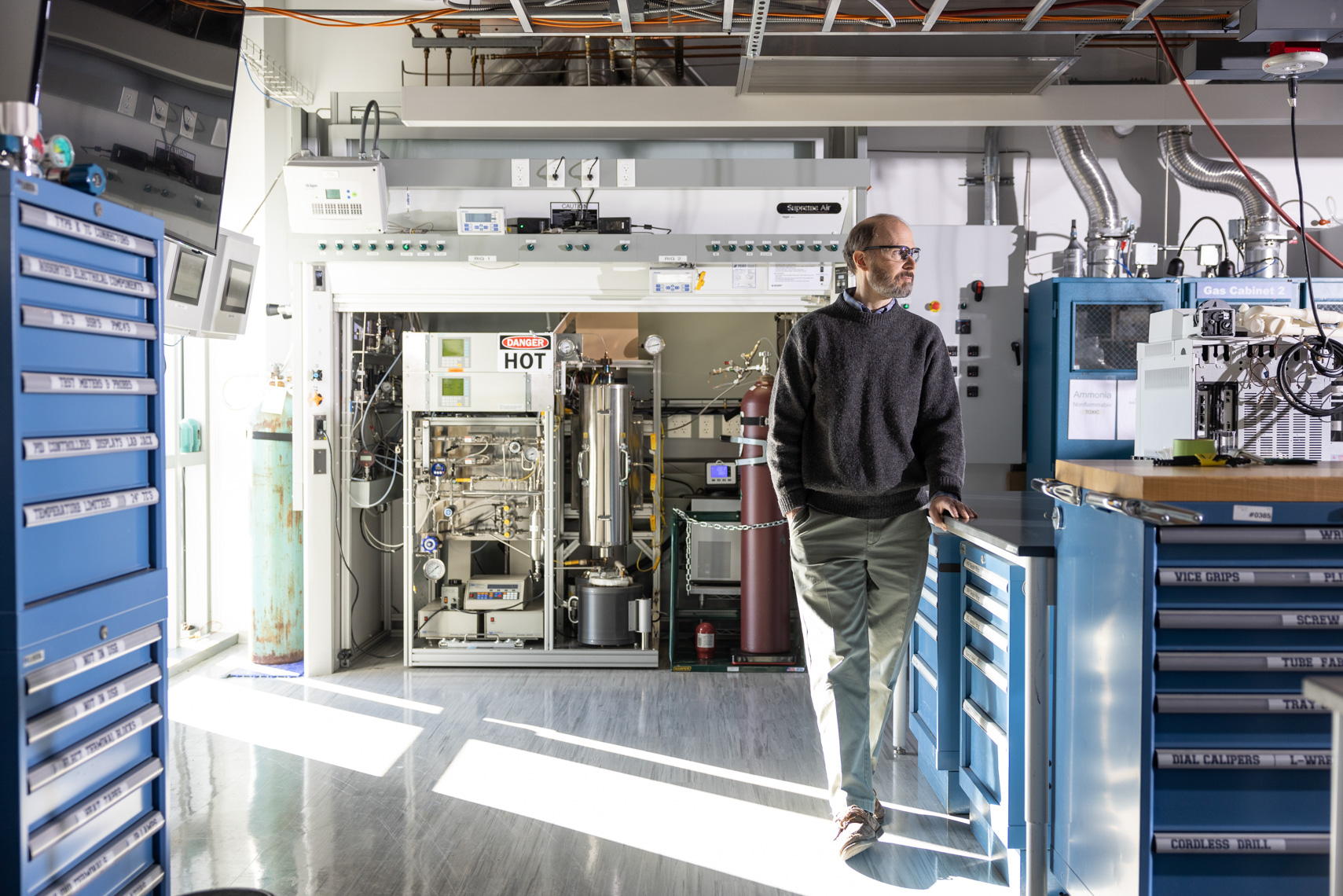 Aerospace manufacturing crew at work on the floor